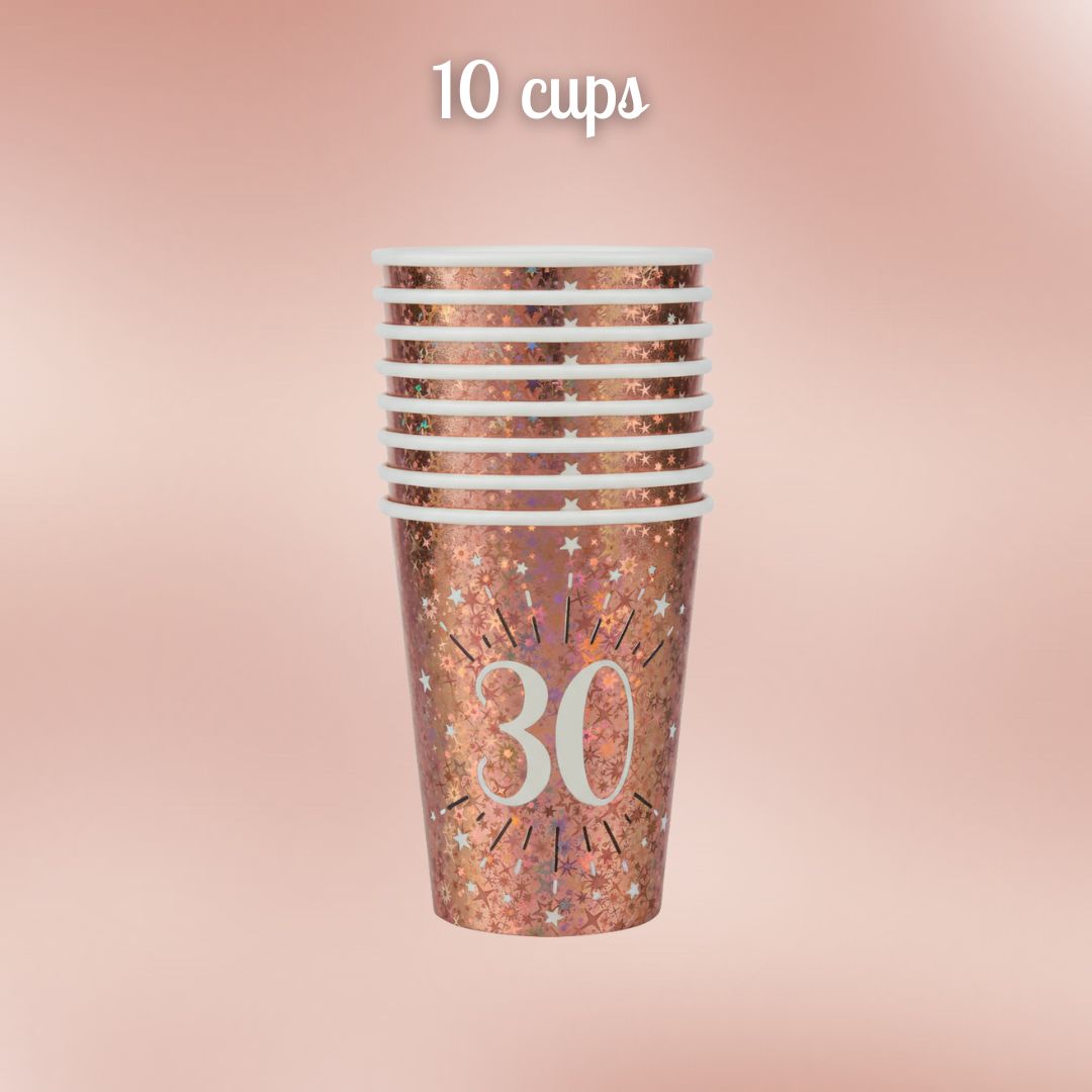 Rose Gold 30th Birthday Party Bundle - Effortless Celebration!