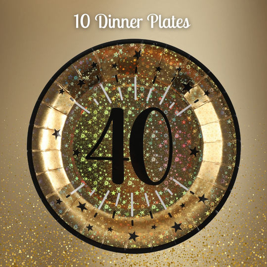 Shining Gold 40th Birthday Bundle - Effortless Celebration Joy!