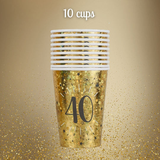 Shining Gold 40th Birthday Bundle - Effortless Celebration Joy!