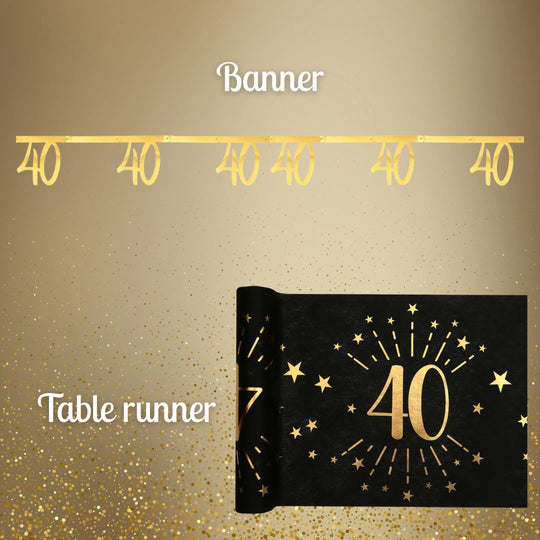 Shining Gold 40th Birthday Bundle - Effortless Celebration Joy!