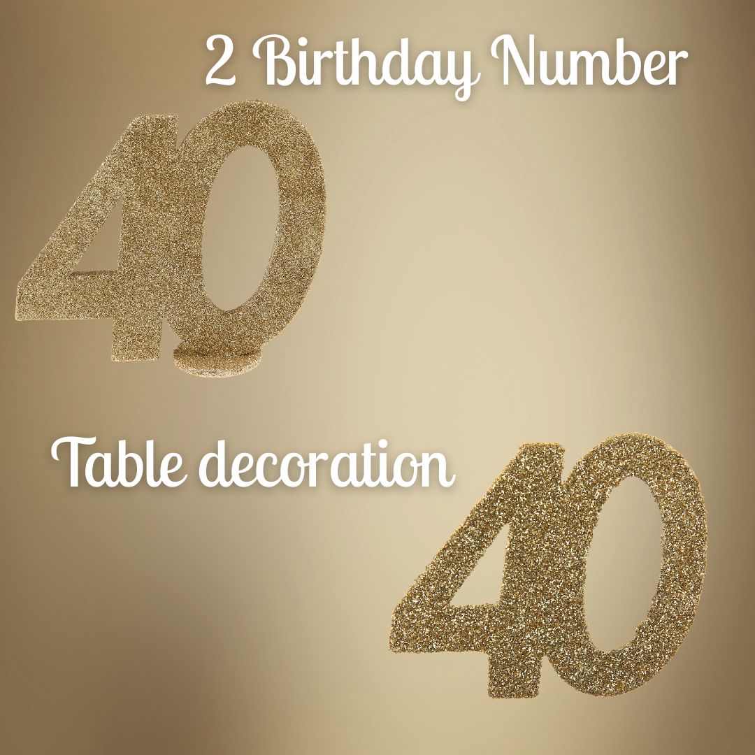 40th Birthday Gold Party Bundle - Effortless Celebration Awaits!