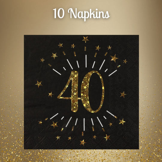 40th Birthday Gold Party Bundle - Effortless Celebration Awaits!