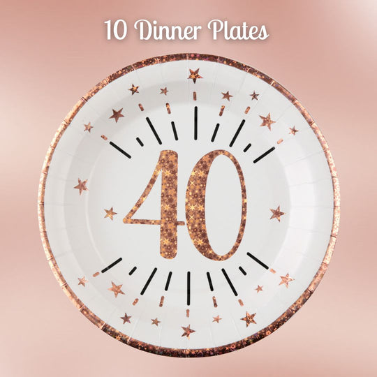 Rose Gold 40th Birthday Bundle - Ultimate Party Solution Awaits!