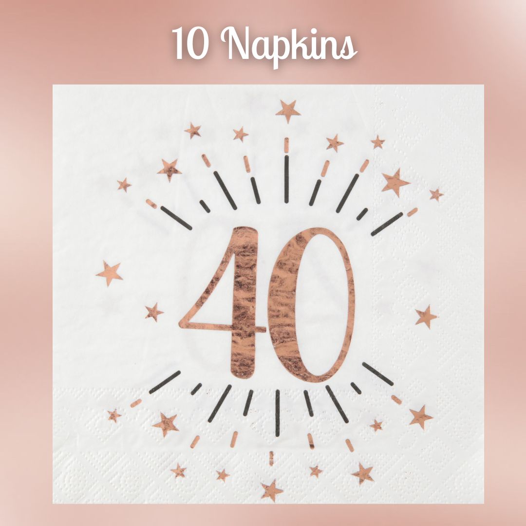 Rose Gold 40th Birthday Bundle - Ultimate Party Solution Awaits!