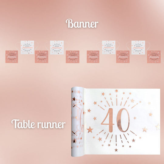 Rose Gold 40th Birthday Bundle - Ultimate Party Solution Awaits!