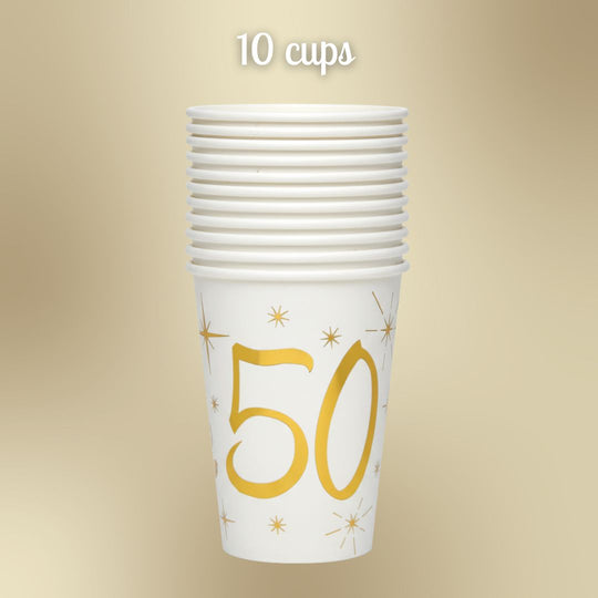 Golden 50th Birthday Bundle - Effortless Party Planning Awaits!