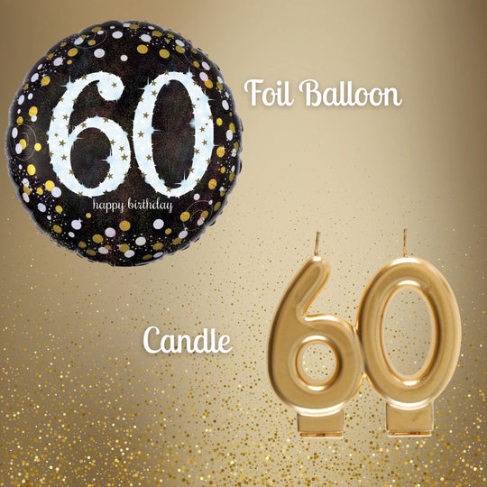 60th Birthday Party Supplies Bundle - Celebrate in Shining Gold!