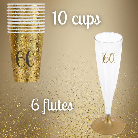 60th Birthday Gold Party Bundle – Unbeatable Value for Effortless Fun