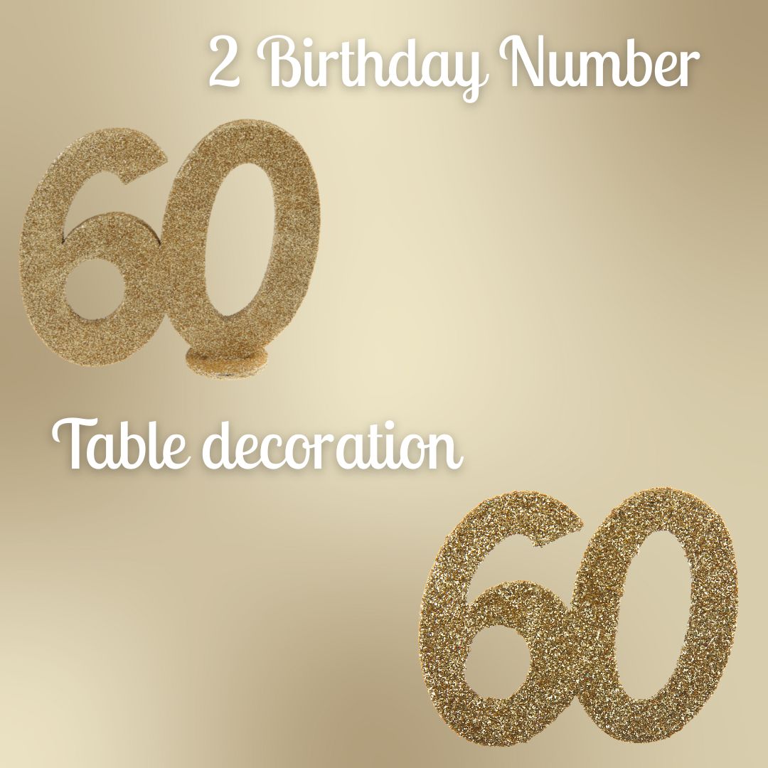 60th Birthday Gold Party Bundle - Effortless Celebration Solution!