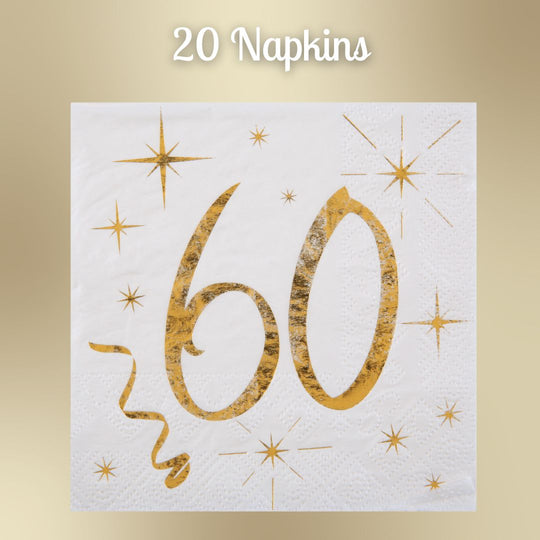 60th Birthday Gold Party Bundle - All-In-One Celebration Kit!
