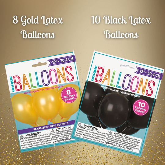 70th Birthday Party Bundle: Shining Gold Essentials for Unforgettable Celebrations!