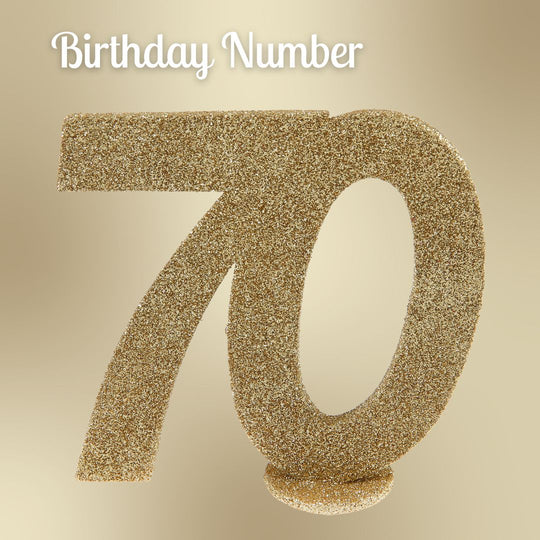 70th Birthday Gold Party Supplies Bundle - Effortless Celebration Solution