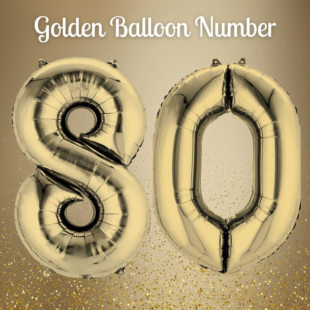 Shining Gold 80th Birthday Party Bundle - Ultimate Celebration Solution!