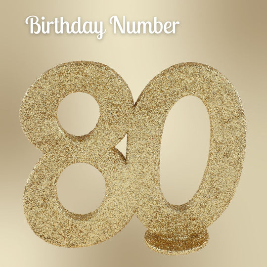 80th Birthday Party Supplies Bundle - Ultimate Gold Celebration Joy!