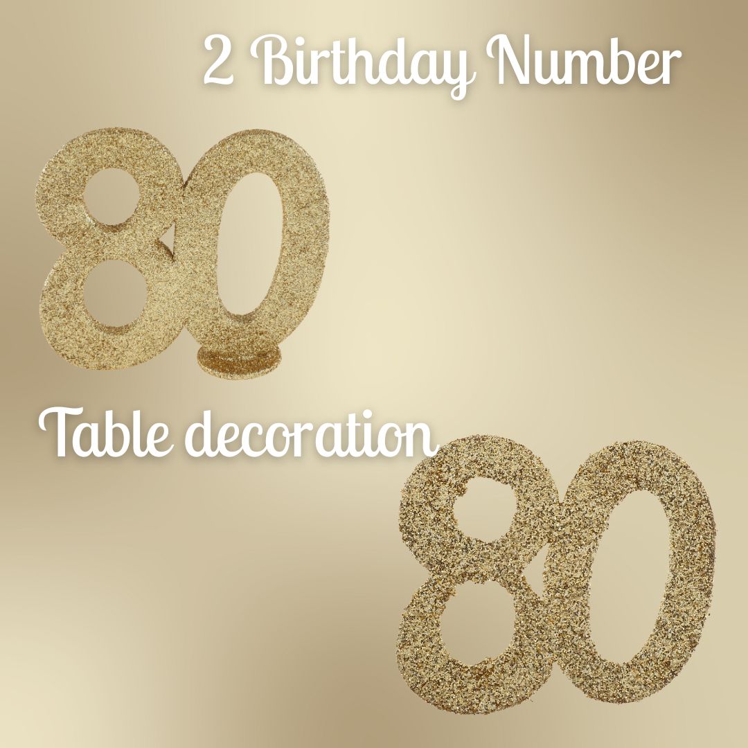 Ultimate 80th Birthday Party Bundle: Gold Celebration Essentials!