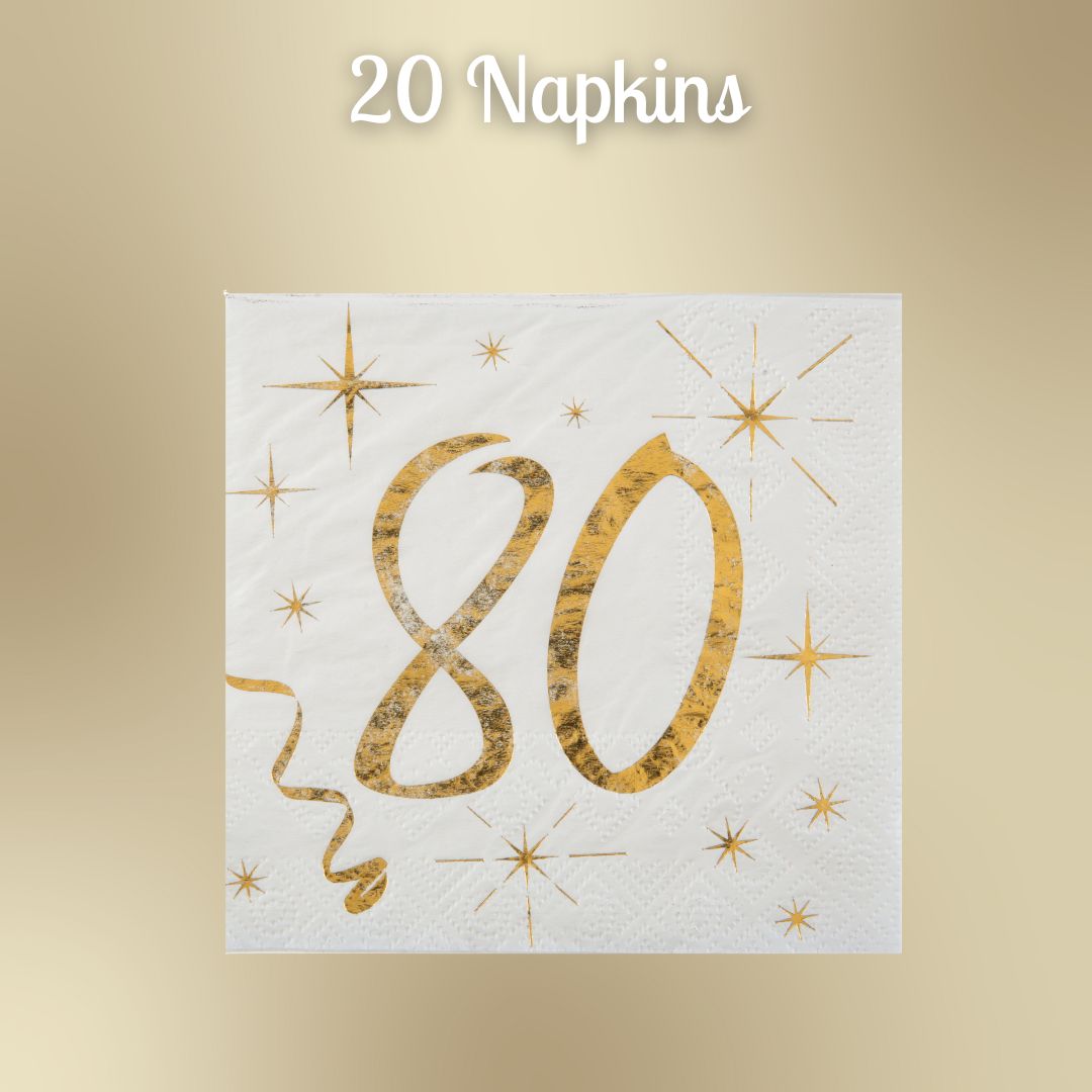 Ultimate 80th Birthday Party Bundle: Gold Celebration Essentials!
