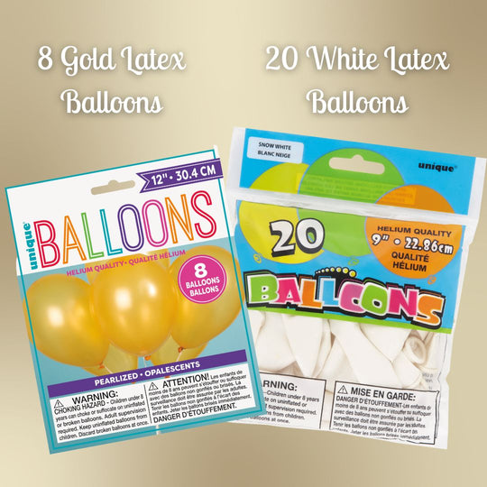 Ultimate 80th Birthday Party Bundle: Gold Celebration Essentials!
