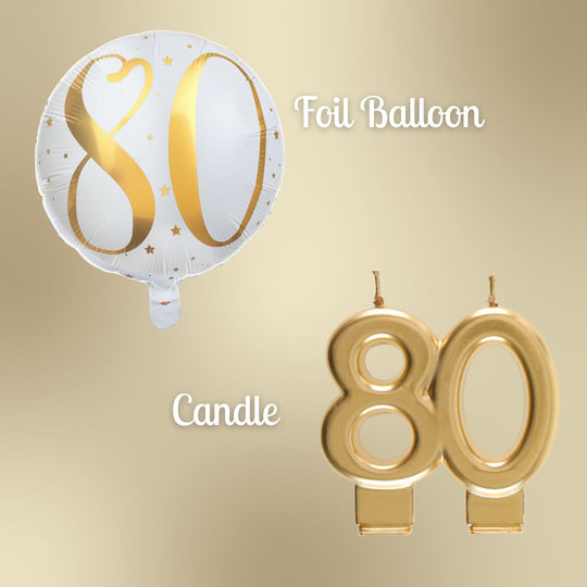 Ultimate 80th Birthday Party Bundle: Gold Celebration Essentials!
