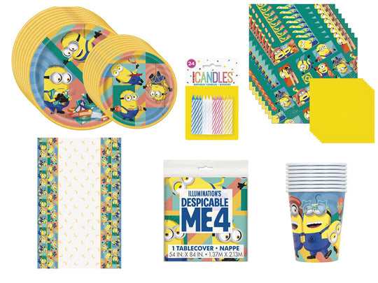 Despicable Me Party Bundle - Plates, Napkins & Cups - Ultimate Fun!
