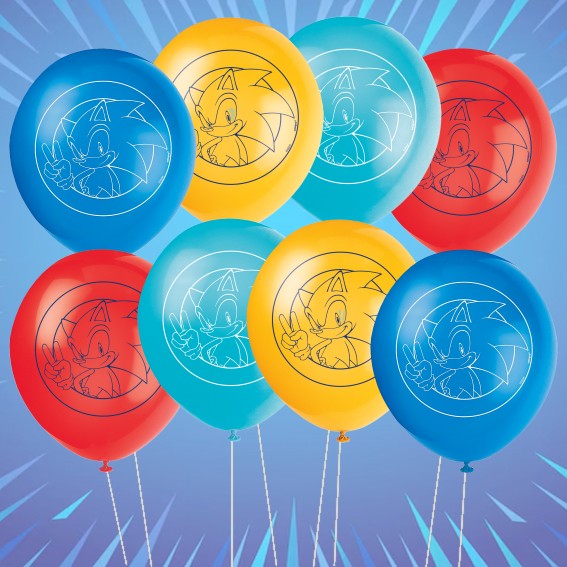 Sonic Party Bundle: Foil & Latex Balloons - Joy in Every Box!