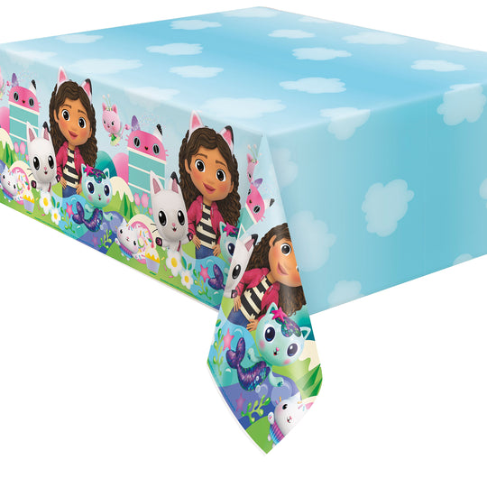 Gabby's Dollhouse Party Bundle - Dinner Plates, Tattoos & Tablecloth - Ultimate Celebration Solution!