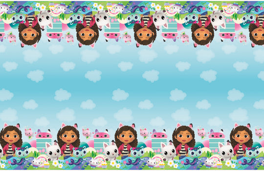 Gabby's Dollhouse Party Bundle - Dinner Plates, Tattoos & Tablecloth - Ultimate Celebration Solution!