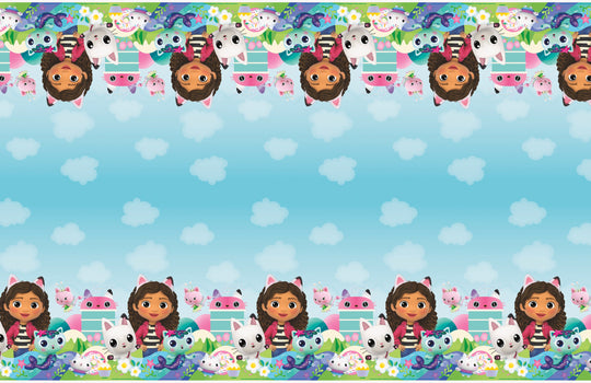 Gabby's Dollhouse Party Bundle - Dinner Plates, Tattoos & Tablecloth - Ultimate Celebration Solution!