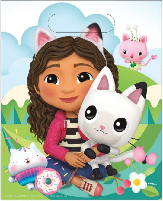 Gabby's Dollhouse Party Bundle: Stickers & Loot Bags for Effortless Fun