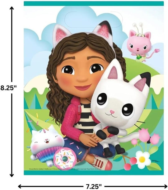 Gabby's Dollhouse Party Bundle: Stickers & Loot Bags for Effortless Fun