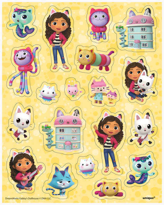 Gabby's Dollhouse Party Bundle: Stickers & Loot Bags for Effortless Fun