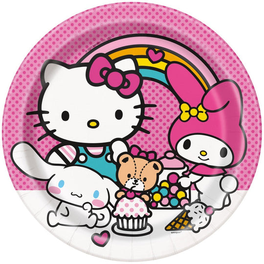 Hello Kitty Party Bundle: Plates, Napkins & Tablecloth - Celebrate with Joy!