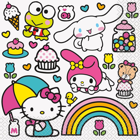 Hello Kitty Party Bundle: Plates, Napkins & Tablecloth - Celebrate with Joy!