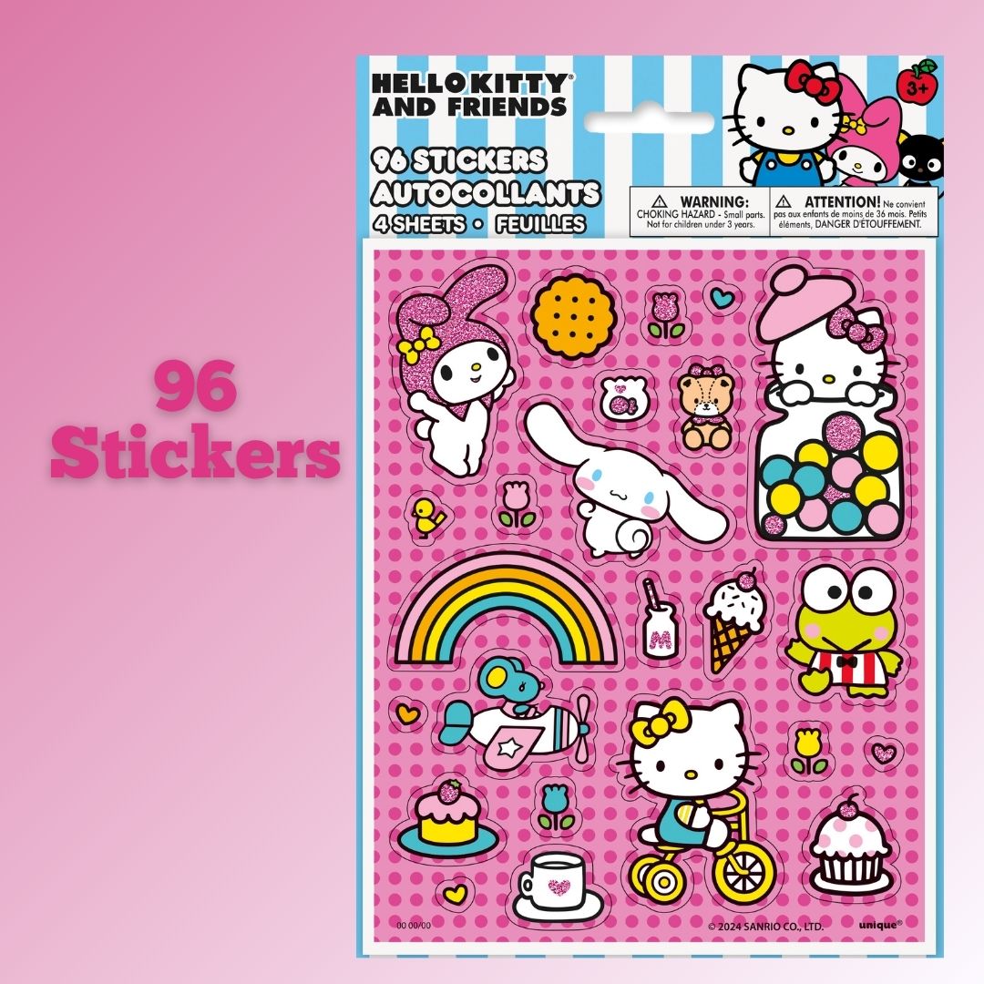 Hello Kitty Party Bundle: Tattoos & Stickers - Ultimate Fun Awaits!