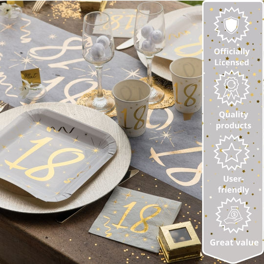 20th Birthday Gold Party Bundle - Effortless Celebration Awaits!