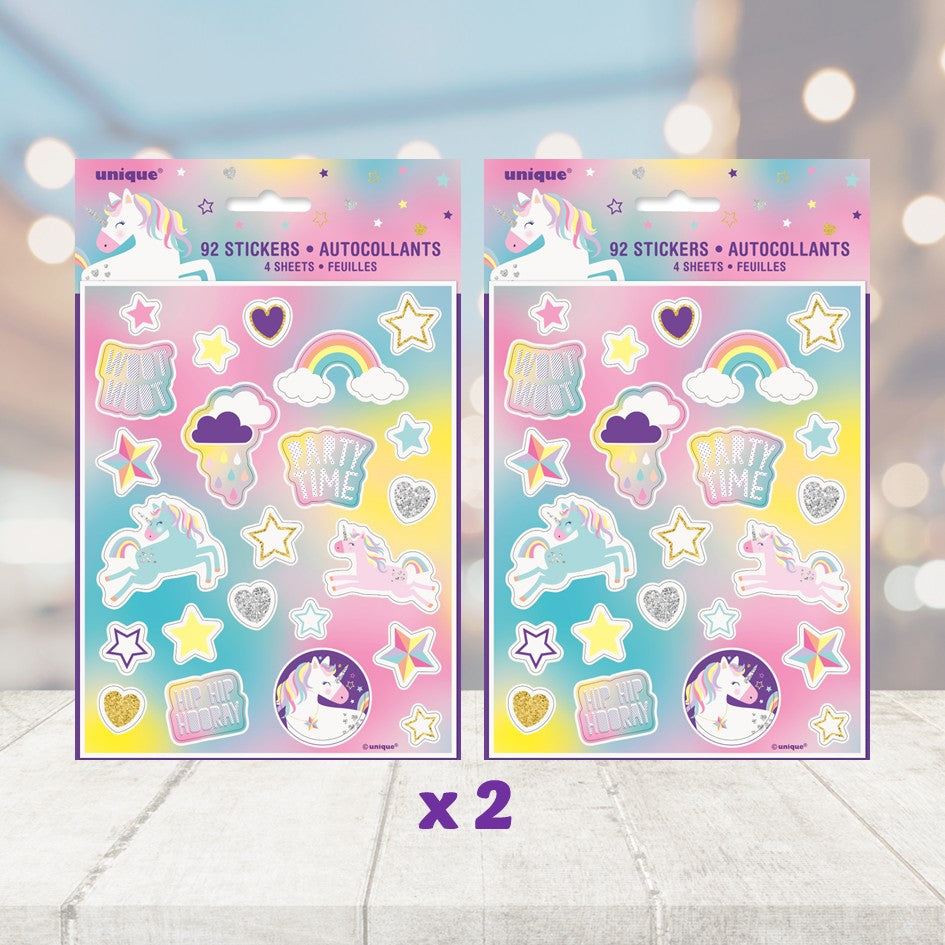 Unicorn Party Bundle: Stickers & Loot Bags - The Ultimate Celebration!