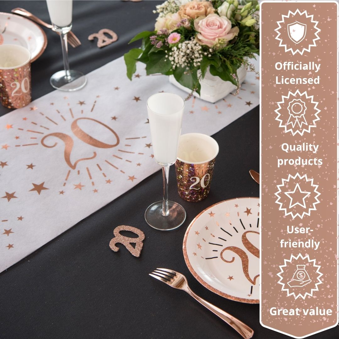 Rose Gold 30th Birthday Party Supplies Bundle - Effortless Celebration!