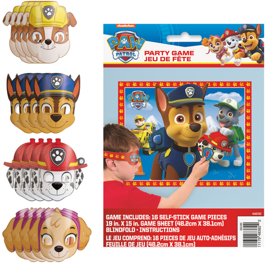 Paw Patrol Party Bundle - Games & Masks for Effortless Fun!